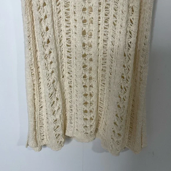 American Eagle Easy Open Stitch Weave Cream Sleeveless Knit Tank Top’ Sz XL NWTs - Picture 7 of 16